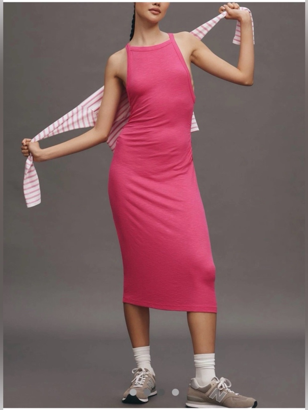 NWT Anthropologie Daily Practice Rib Tank Midi Dress